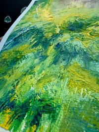 Image 4 of “Do you see her” oil painting on paper 9 x 12 inches 