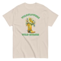 Image 6 of Unisex classic tee, Wildflowers Wild Horses Cowgirl Western Boot Sunflowers Tee
