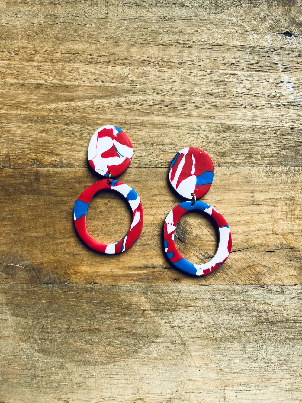 Image of Biscayne Hoop in Red, White and Blue