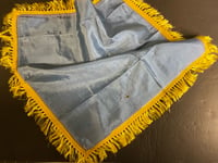 Image 2 of Antique Satin Fringe Pillow , Indian Maiden case, 18” 