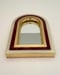 Image of Modernist Mirror Burgundy/Gold/Cream