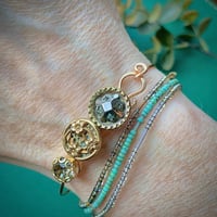 Image 1 of "Calypso" Vintage Button Bracelet