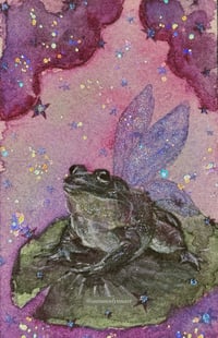 ‘Fairy Frog’ Embellished Art Print