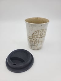 Image 3 of White Mushroom Short Travel Mug 