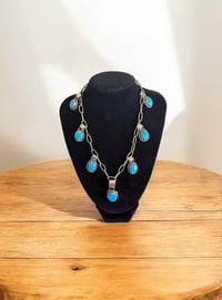 Image 1 of Royal Blue Kingman on a Handmade Chain