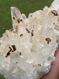 Image 9 of Quartz Crystal Points Cluster With Iron Inclusions #1396