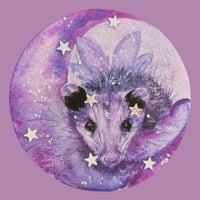 Image 1 of ‘Fairy Opossum’ Embellished Art Print