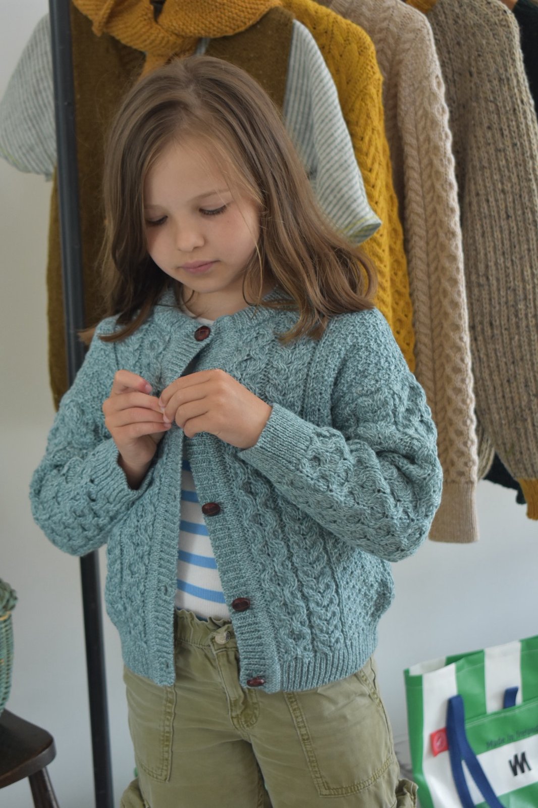 Childrens aran cardigans hotsell