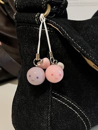 Image 4 of PINK AND PURPLE SMISKI HEAD CHARMS 