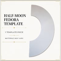 Image 2 of Half Moon Fedora Template 