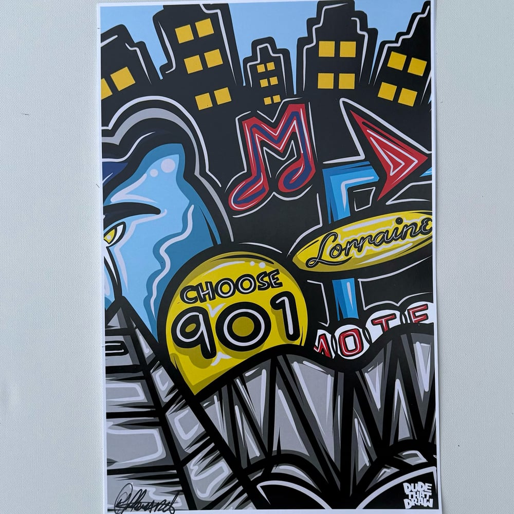 901 Memphis Print