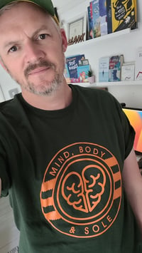 Image 1 of Mind, Body & Sole Forest Green Orange T-shirt 