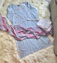 Image 3 of Agha noor blue vintage rose 3 pcs 