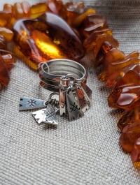 Image 2 of 7 Day Charms Ring (Latvian Seven Day Ring or Bride's Ring)