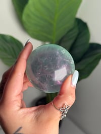 Image 2 of RAINBOW FLUORITE SPHERE -CHINA- K
