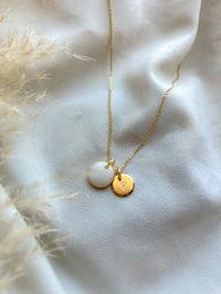 Image 1 of BM Curb Chain (initial charm and opal option available)