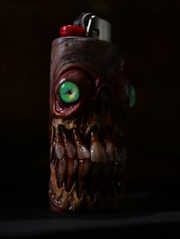 Image 11 of Monstrous Glow Bic Lighter Sleeve OOAK