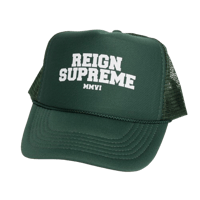 Image 2 of Varsity Trucker - Green