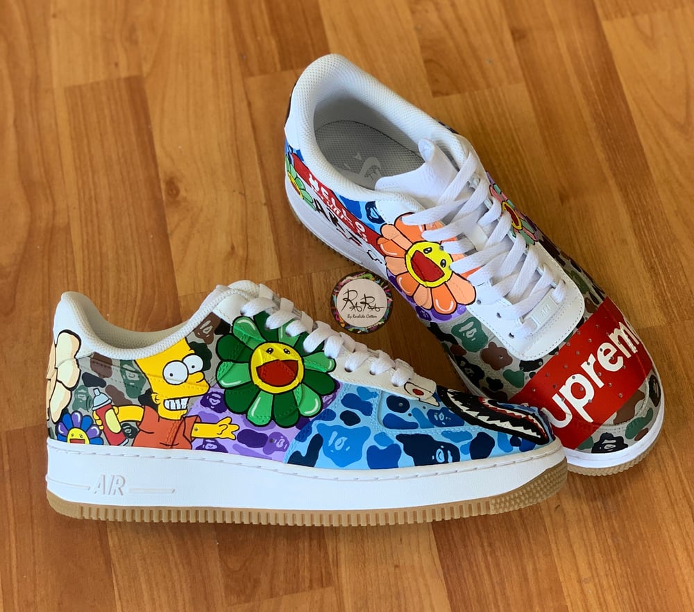 Custom Air Force 1 graffiti // Designer Sesame 