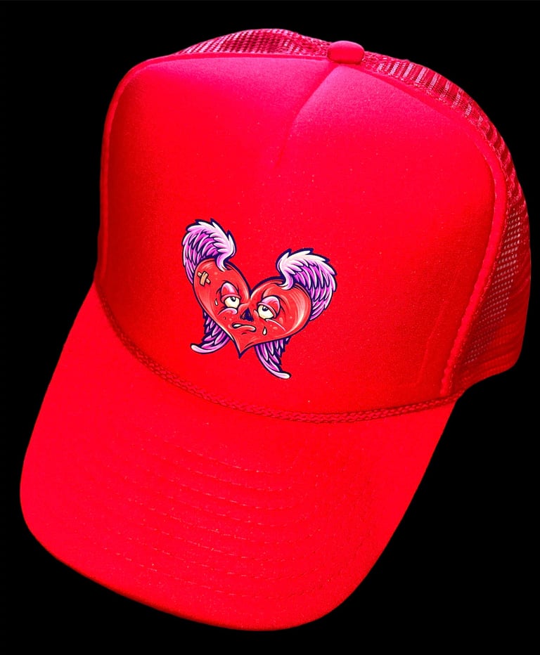 RED LOVE SICK TRUCKER 