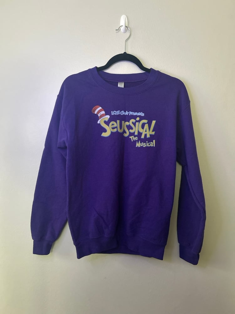 Image of SEUSSICAL PURPLE SWEATER -S