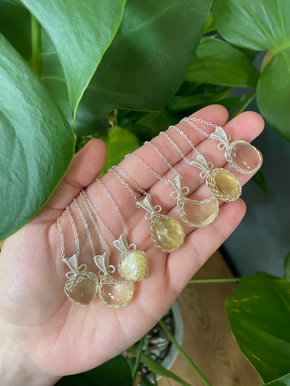 ray of sunshine crystal necklaces!