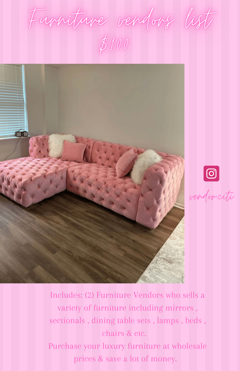 Image of Furniture Vendor List