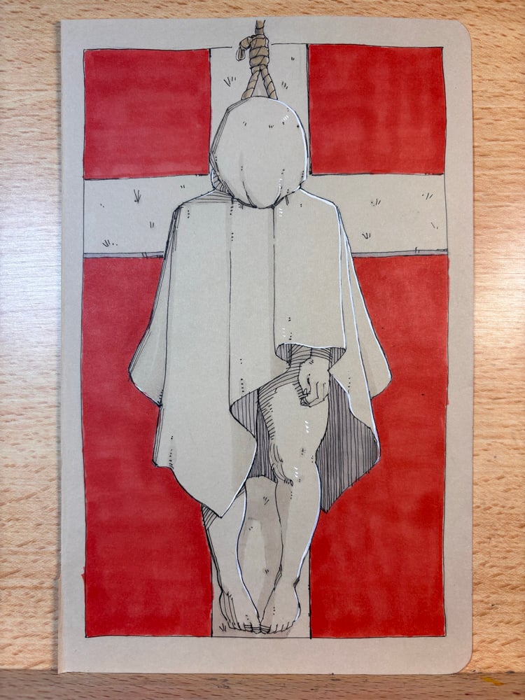 Image of Apostasy 5.5x8.5 original illustration