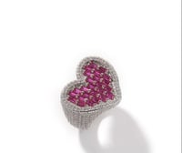 Image 3 of Iced out Heart ring