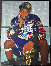 Image 1 of Kobe Bryant Original Canvas 36x48in