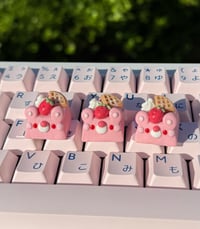 Image 2 of Strawberry Waffles Artisan Keycap