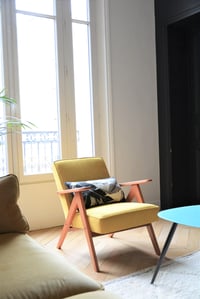 Image 5 of Fauteuil KOMPAS jaune chiné