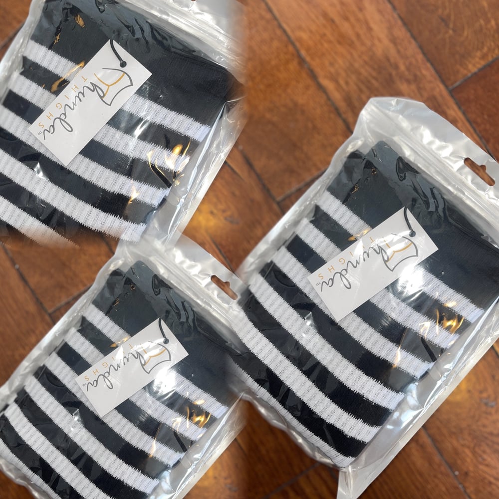 Image of Cookies & Cream Thigh Socks
