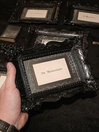 Image 1 of Memorial Card 1800s - real preserved spider web B