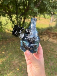Image 2 of Blue Bats Water Vase