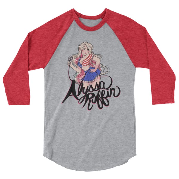 Image of Patriotic Girl 3/4 sleeve Tee