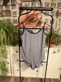 Image 1 of Navy Gap stripe bodysuit 