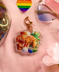 Image 2 of CR/Cookie Run Almond/Roguefort and Walnut Cookie Family Shot 2.5 inch Charm