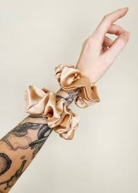 Gold Satin Scrunchie