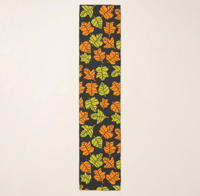 Image 1 of 10"×45" Autumn's Transition Leaves Scarf