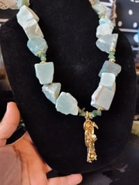 Image 3 of Jade Green Aventurine with gold accents and gold Muerte 