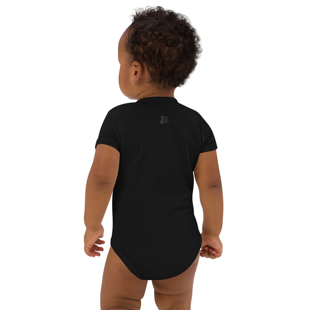 Image of Organic cotton Good Vibes baby bodysuit