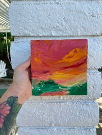 Image 5 of “Orange” oil on wood 6 x 6 inches