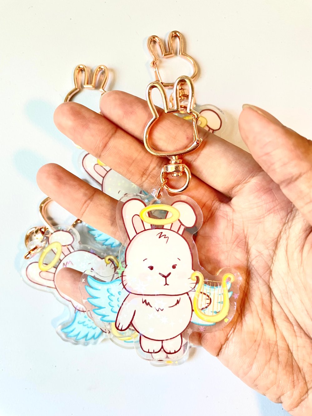 Image of Angel Bunny Keychain