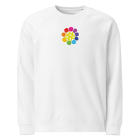 Image 1 of Pickleball FlowerPower Unisex organic raglan sweatshirt