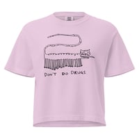 Image 3 of Women’s heavyweight boxy tee don't do drugs 