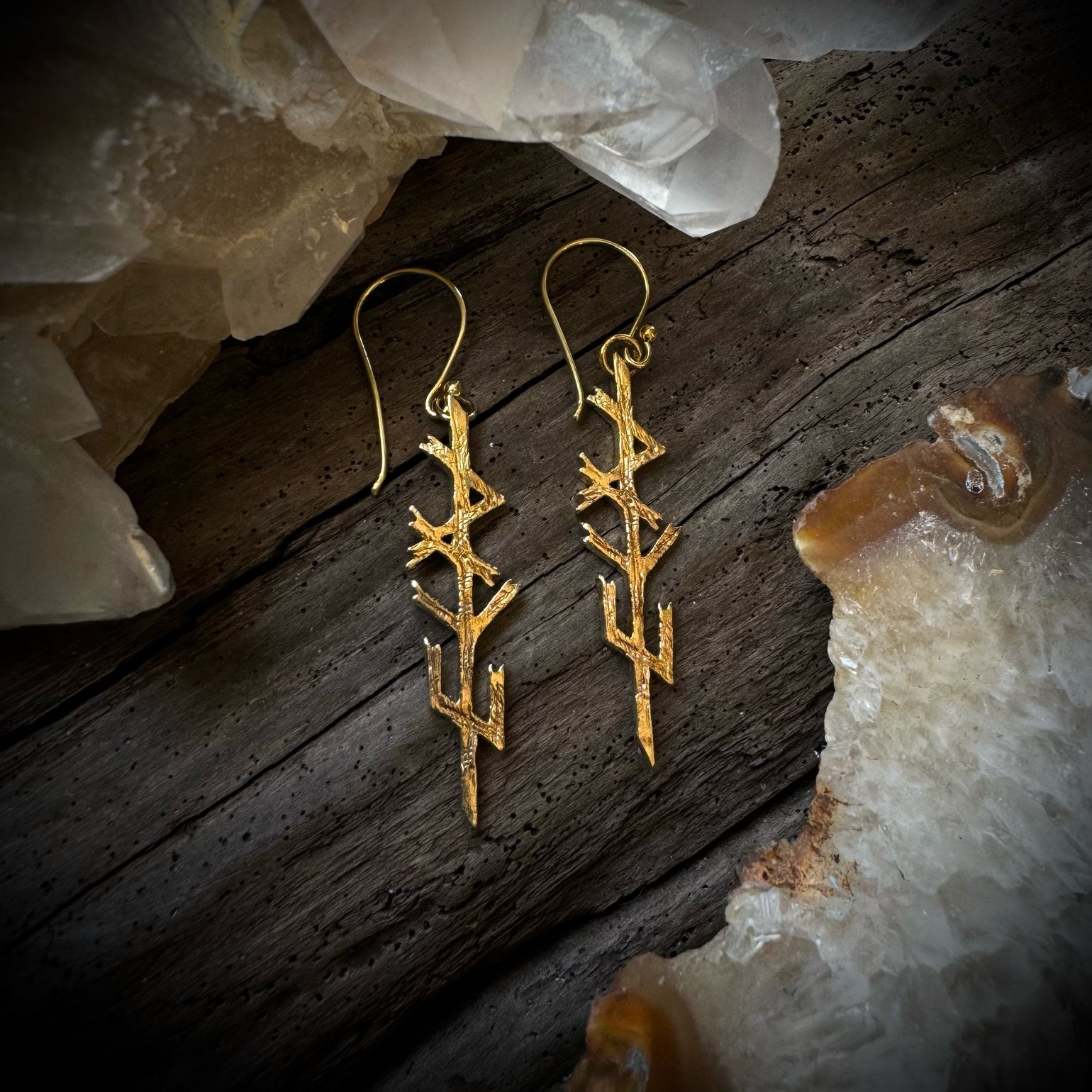 Image of Limited brass RYU earrings