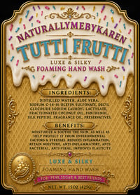 Image 2 of “TUTTI FRUTTI” LUXE & SILKY FOAMING HAND WASH FO: Pink Sugar & Best Friend 15oz 