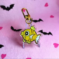 Image 4 of 1.5 Inch Acrylic Key Chain Karp Fish - double sided design 