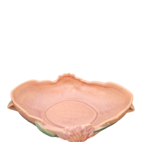 Image 6 of 1940s Roseville Pottery Water Lily Console Planter/Bowl